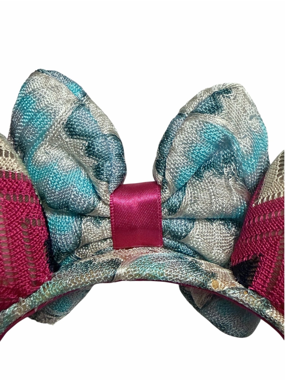 Missoni x Disney Zigzag Minnie Mouse Ears Headband Purple Pink **Read** - Picture 5 of 14